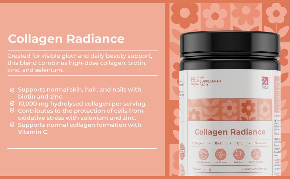 Collagen Protein Powder for Hair, Skin & Nails – 10,000mg High Strength