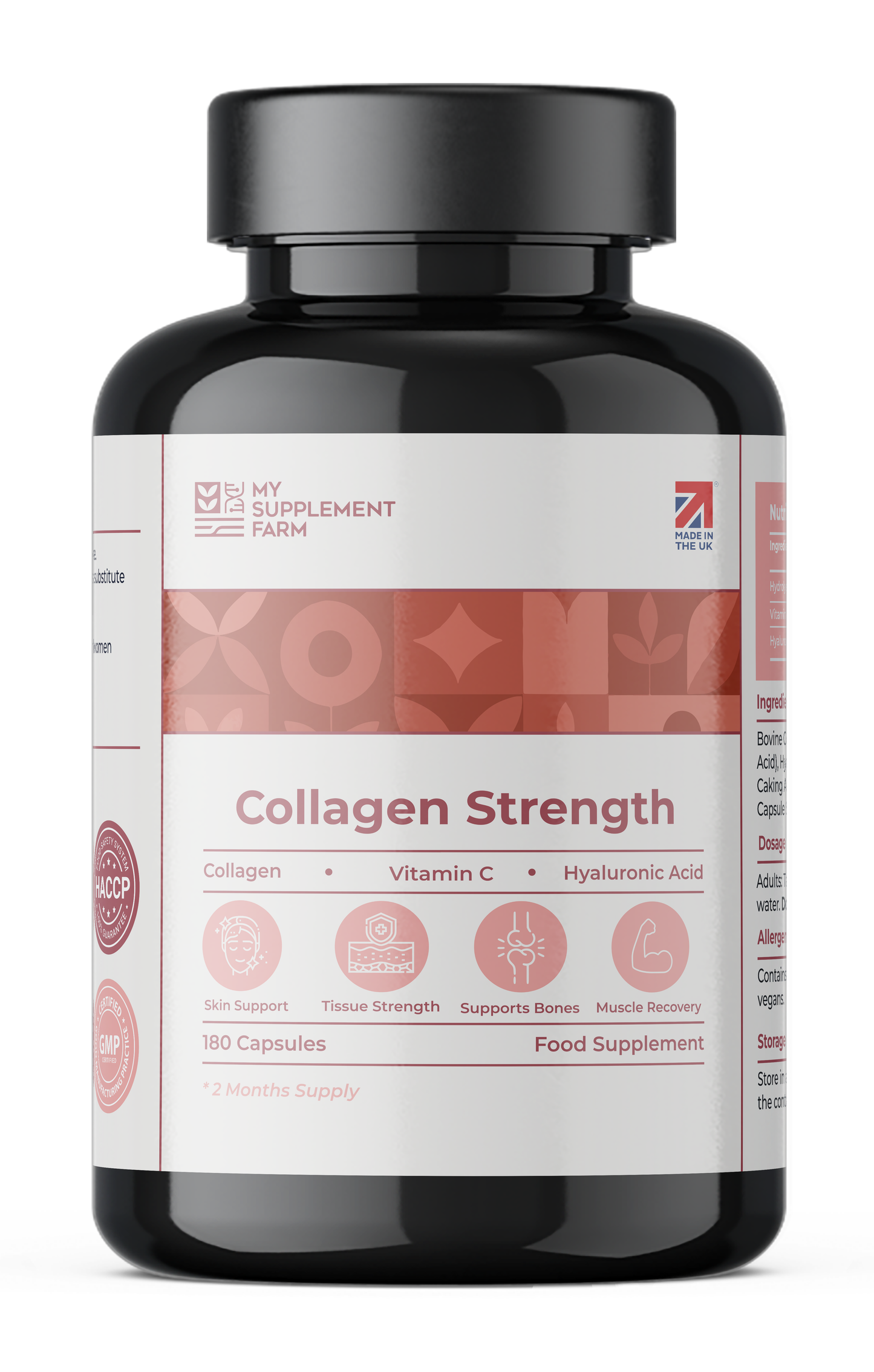 Triple Action Collagen Supplement – High Strength Capsules for Hair, Skin & Nails