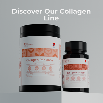 Triple Action Collagen Supplement – High Strength Capsules for Hair, Skin & Nails