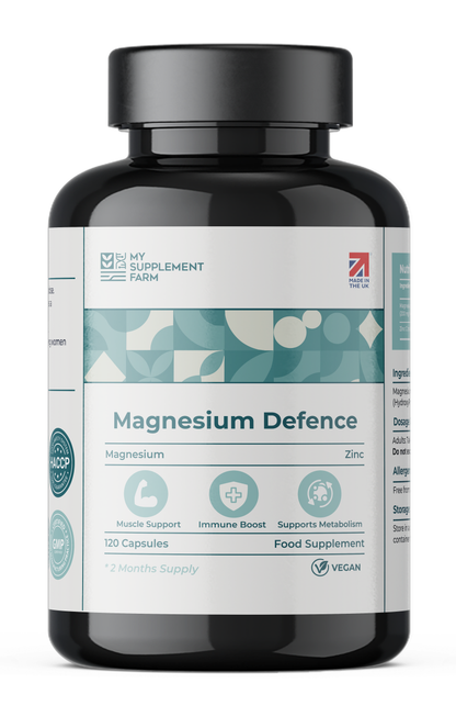 Magnesium Glycinate & Zinc Capsules – Supports Energy, Immunity & Calm